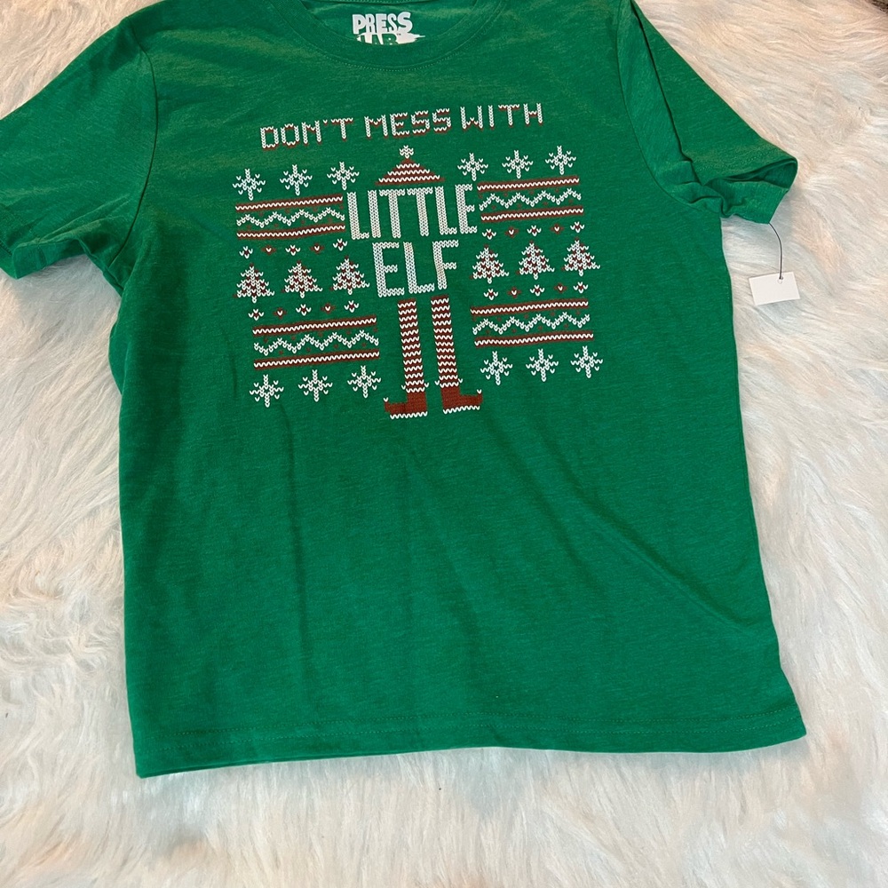 Green Little Elf Kids Shirt
